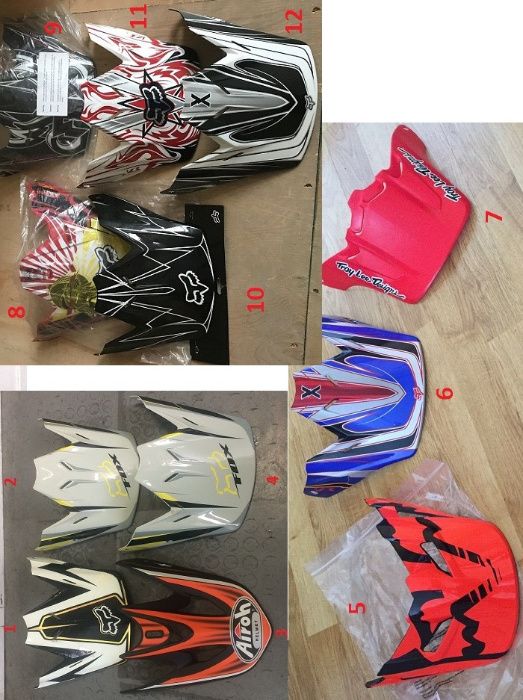 Екипи каски очила ръкавици яки FOX  Airoh Aviator Acerbis Oakley Leatt