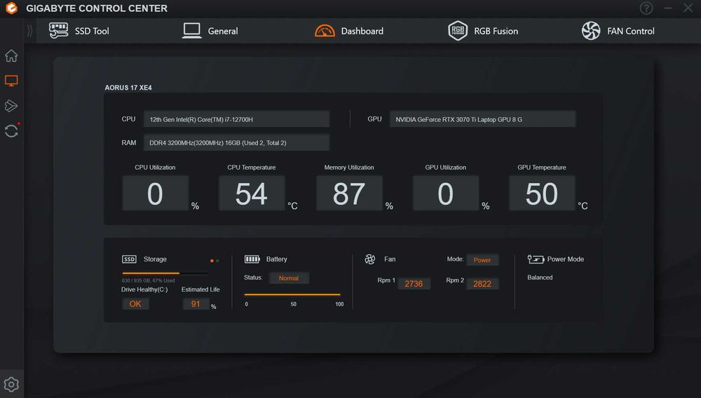 Laptop Gaming AORUS 17 XE4