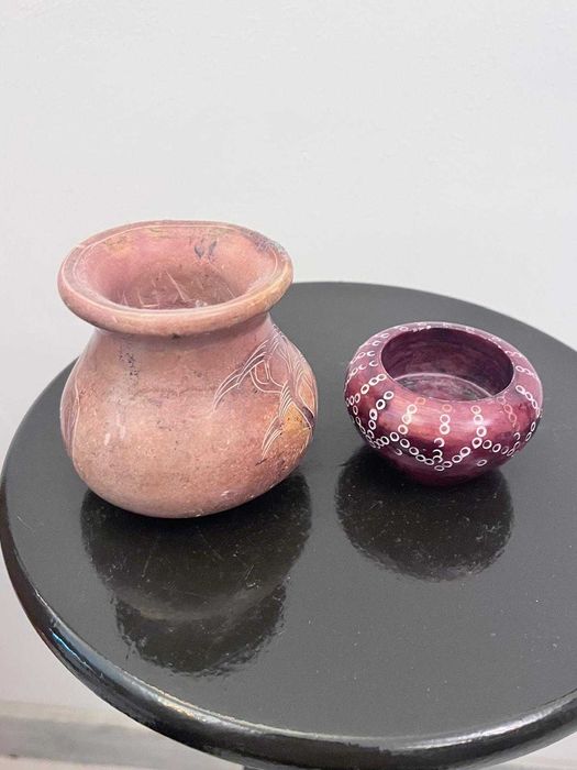 Set doua piese din granit sculptat bibelouri bibelou  deosebite