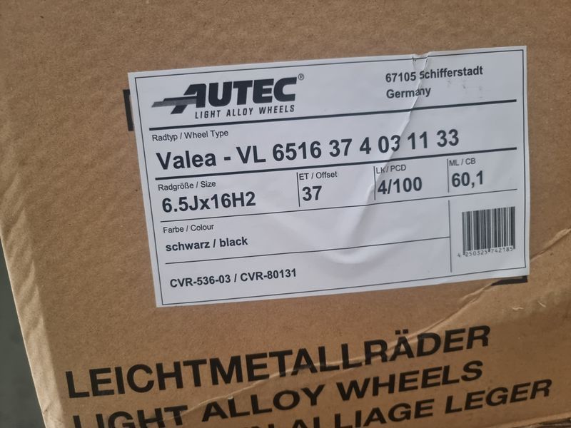 16цола 4x100 Vw,Dacia,Renault 4Х100