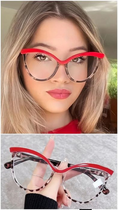 Диоптрични рамки за очила червен леопард