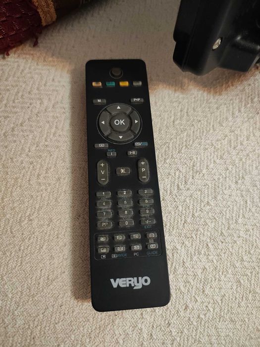 TV LCD Veryo 22" HD cu telecomandă, HDMI, VGA, SCART