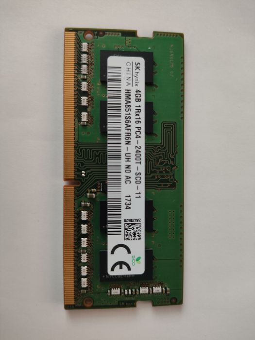 ОЗУ 4гб, 2400 мгц, SK hynix HMA851S6AFR6N