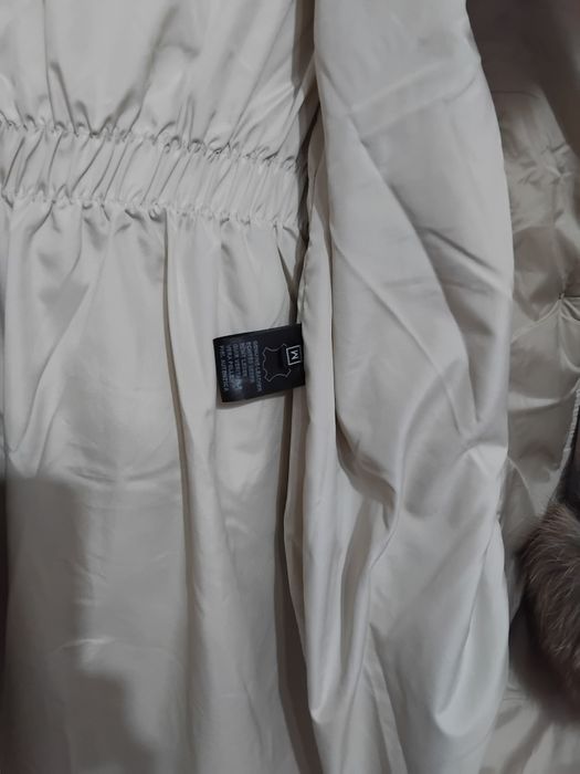 Geaca cu blană de vulpe veritabilă