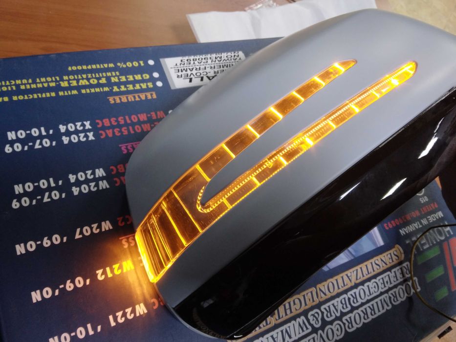 w204 АМГ волан, LED капаци за огледала, LED стопове