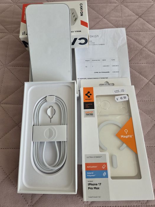 Apple Iphone 17 pro Max,256 GB ,Silver