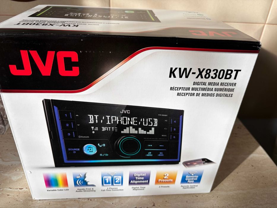 Player Auto 2Din JVC KW-X830BT