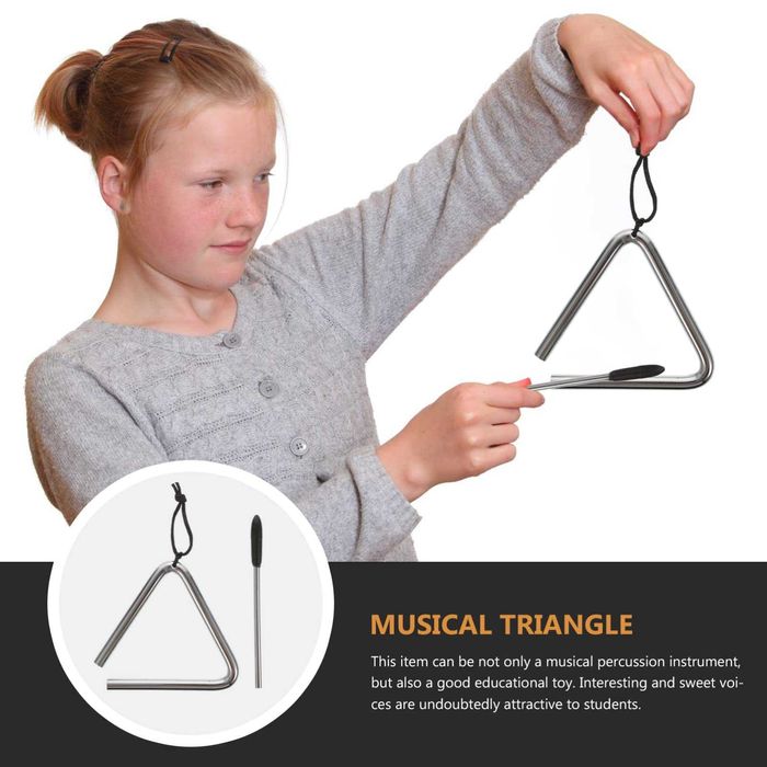 Triunghi instrument muzical percutie TR 4 copii