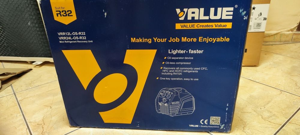 Value Vrr12 os r32 Събирателна станция за фреон VALUE