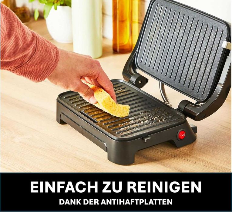 Грил скара Moulinex Inicio Compact GI270D10 (Сребрист) 1000W