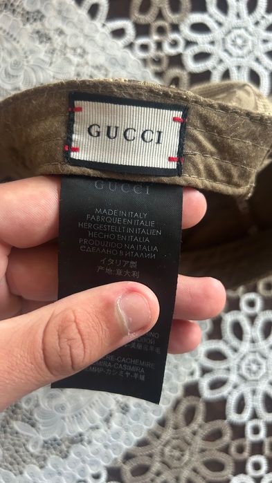 șapcă Gucci de piele