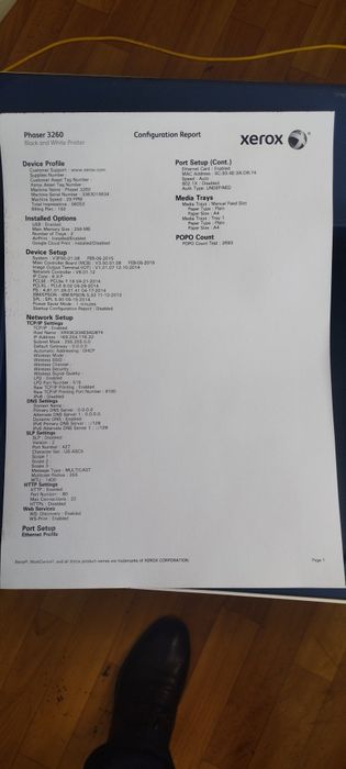 Продам принтер Xerox Phaser 3260