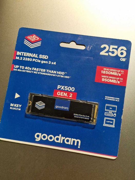 SSD M2 256, 512GB Goodram