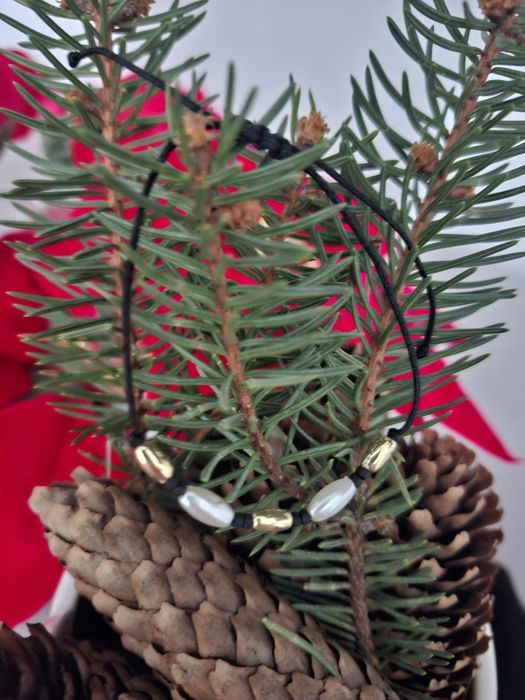 Brățari dama,cu bilute aurii din oțel inoxidabil