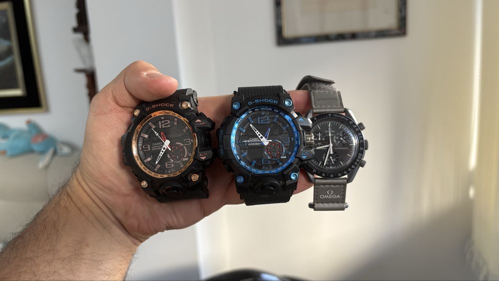 Ceas Omega x Swatch Speedmaster Mission to Mercur Casio G Shock GA-500
