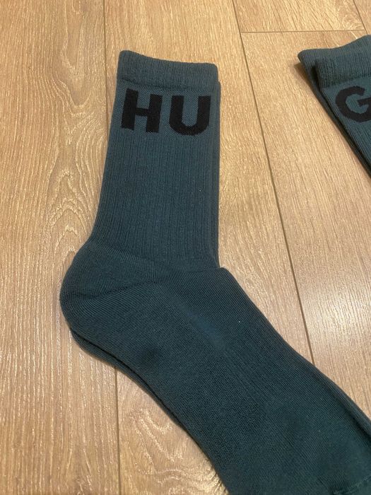 Оригинални ЧОРАПИ HUGO BOSS зелени, 2 чифта в комплект, Размер: 42-45