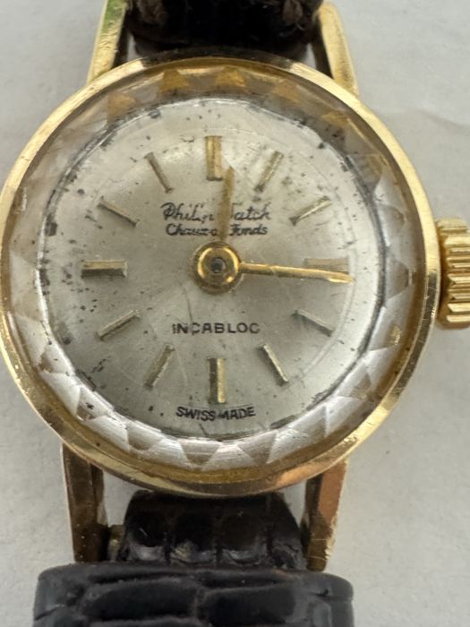 Ceas Philip Watch Chaux-de-Fonds, aur 18K, vintage, funcțional