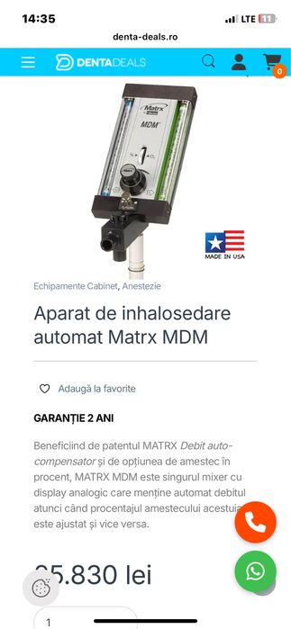 Inhalosedare Matrx DMD