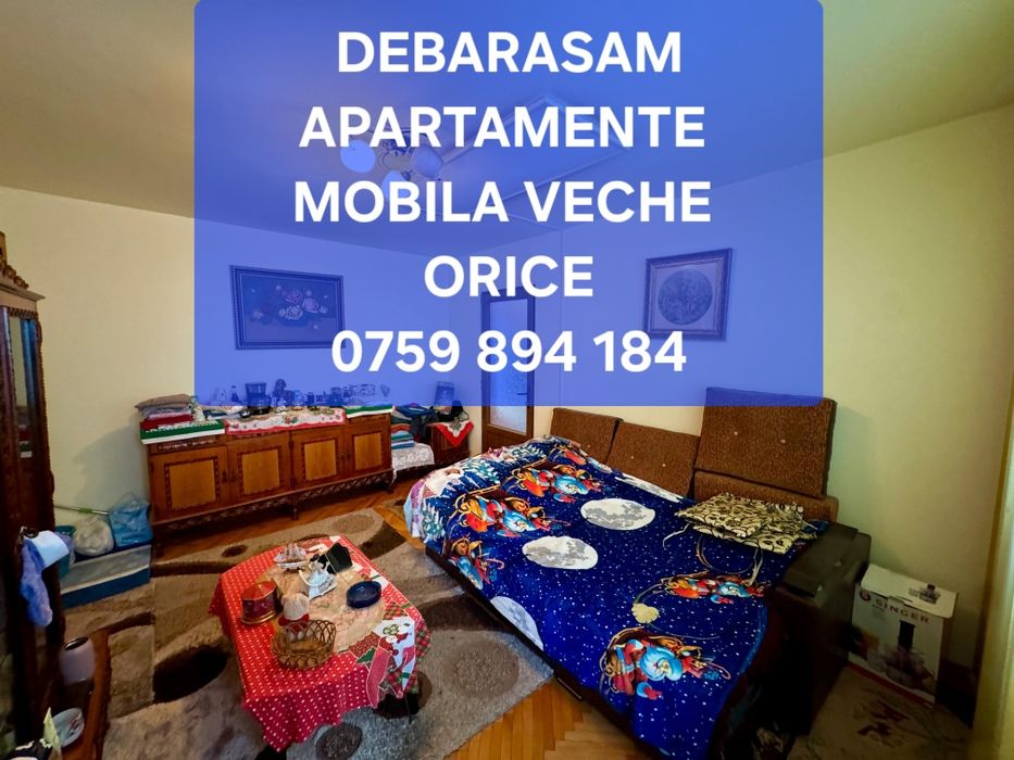 Debarasam apartamente mobila veche,moloz