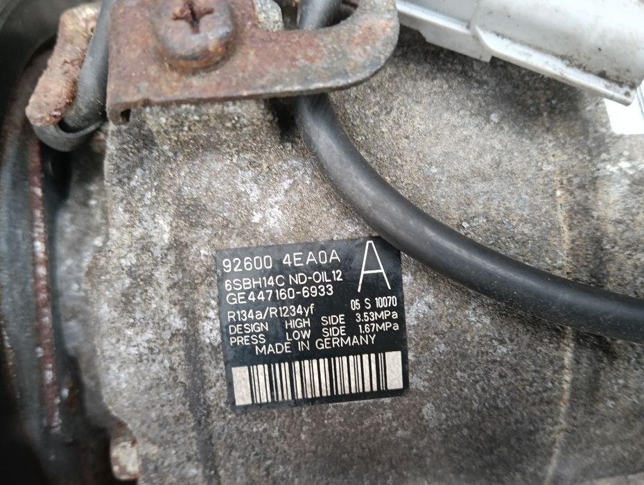 Compresor Aer Ac Renault Megane 3 2014 2015 1.5 diesel 92600 4EA0A