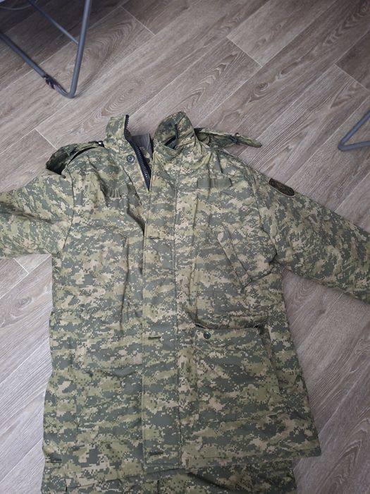 Бушлат военный, с утепленными штанами б/у