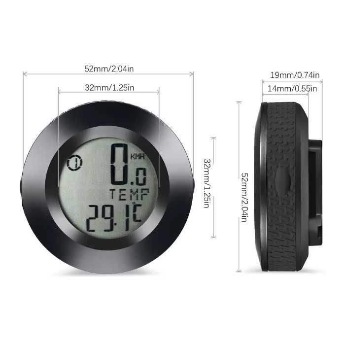 Компютър за мотопед и вело Automat, LCD дисплей, Водоустойчив