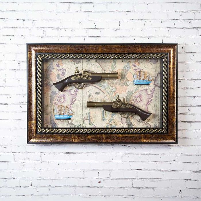 Нова Пушка за Декорация Старинно Оръжие - Ретро Пистолет 72х48см