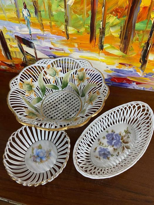 Cosulete din portelan fin impletit