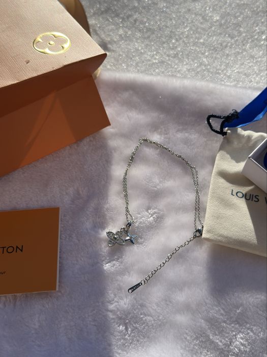 Lantisor / Lant Louis Vuitton argintiu