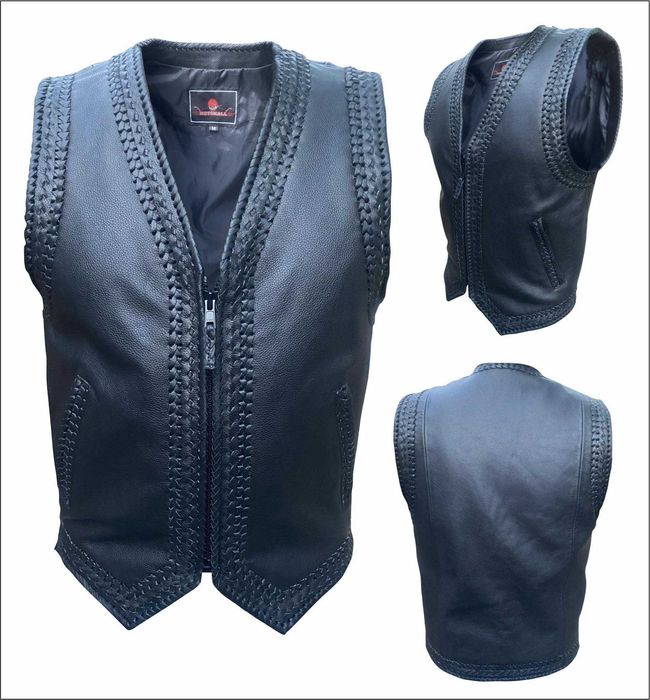 Рокерски Кожен Елек MotoMall 2025 Indian !