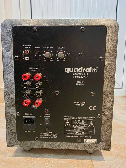 Съраунд ресийвър Yamaha RX-V520RDS + субуфер Quadral quintas 5.1