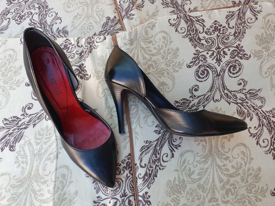 Дамски обувки на висок ток Lasocki, естествена кожа, номер 38