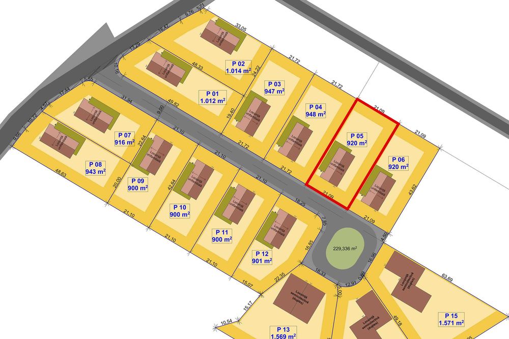 Teren intravilan Salicea 920 mp