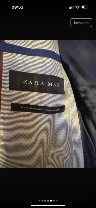 Sacou barbat Zara men