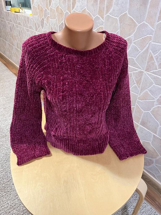 Pulover dama Derek catifea