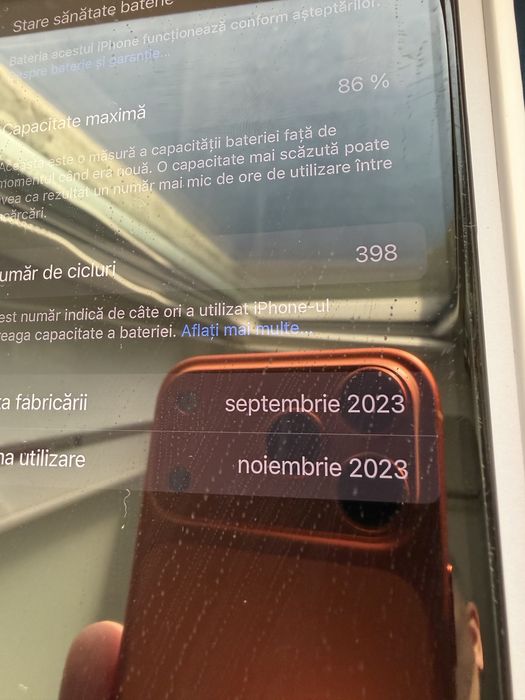 Apple Iphone 15 pro max  256Gb Blue Titanium 86% baterie