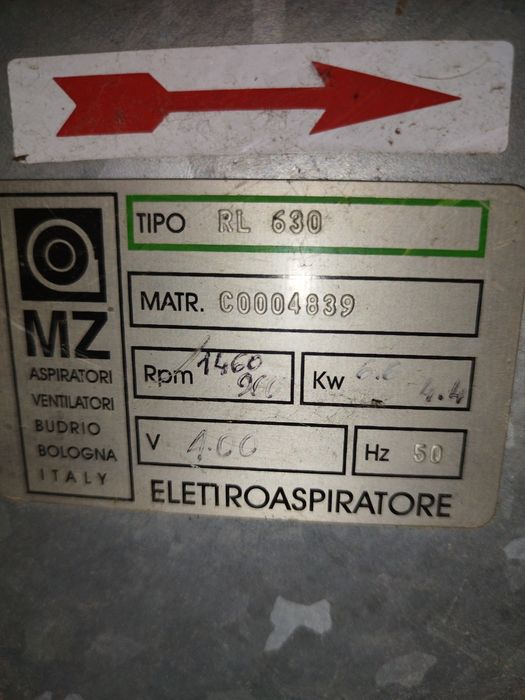 Аспирация тип охлюв, вентилатор