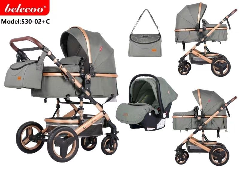 Новая Коляска Трансформер 2в1. Люлька + автокресло