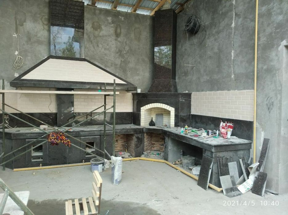 СТРОИМ. Летний кухни  Барбекю. Очаг