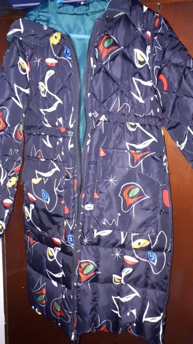 Geaca Matlasata  de Dama reversibila lunga  Marimea L-XL