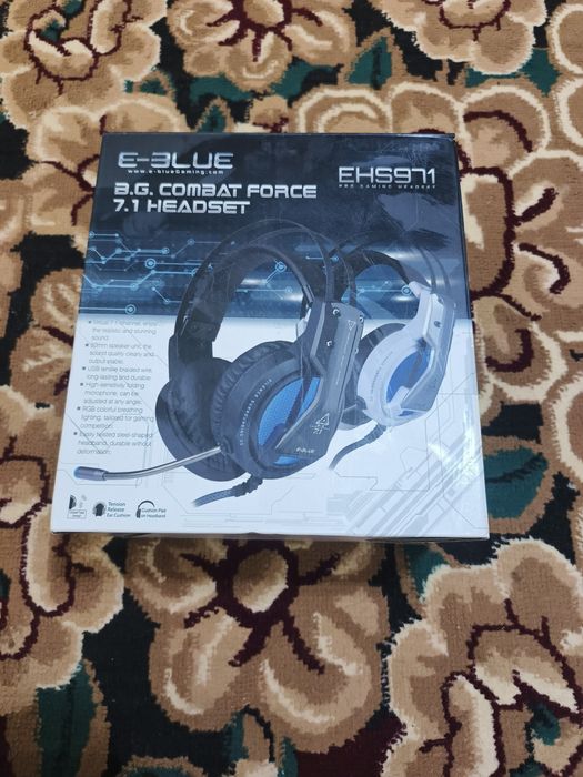 Игровые наушники E-Blue B.G. Combat Force 7.1 (EHS971) — Полный компле