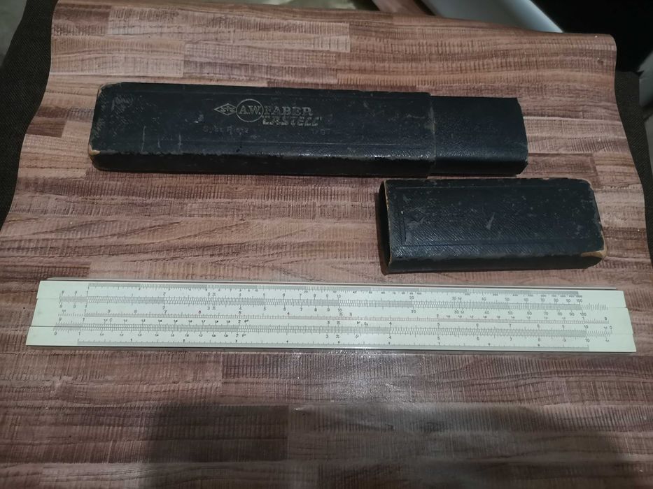 Rigla de calcul Faber Castell 1/87 veche, vintage