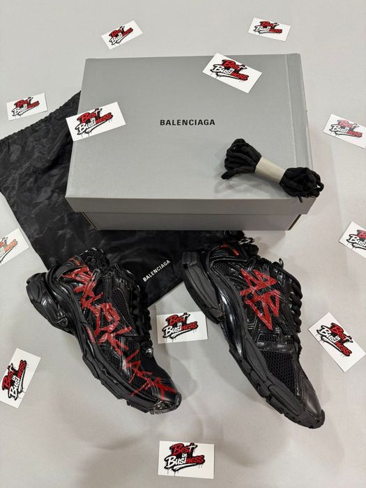 Adidasi Balenciaga Runner Graffiti Negri Noi Calitate Superioara