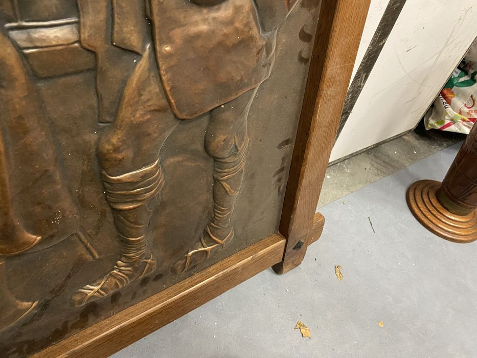 Медна картина ковано пано от франция