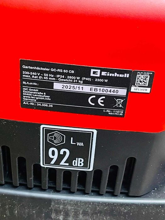 Tocator resturi vegetale Einhell GC-RS 60 CB (3430635)