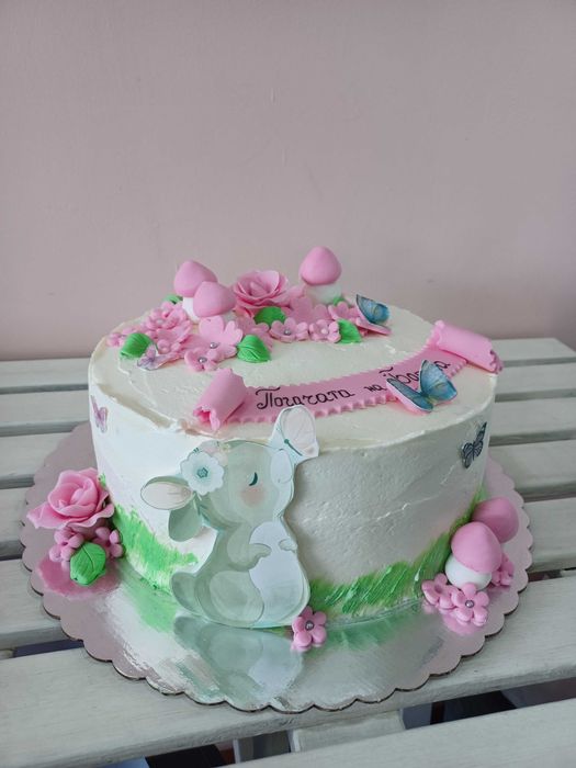 Торта, мъфини, меденки и погача / сет за сладка бебешка погача