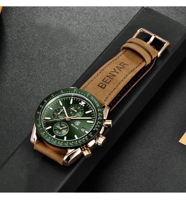 Ceas barbati By Benyar rezistent la apa 30m/3 atm