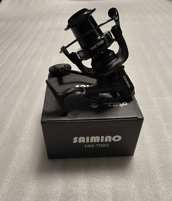 Mulineta SAIMINO HM7000 cu tambur LongCast 12+1 Rulmenți NEW 2025