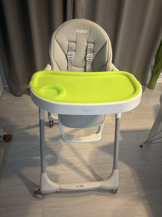 Scaun de masa Peg Perego Prima Pappa Zero Follow Me, Gri