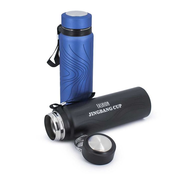 Черный Термос Стальной "800ml"